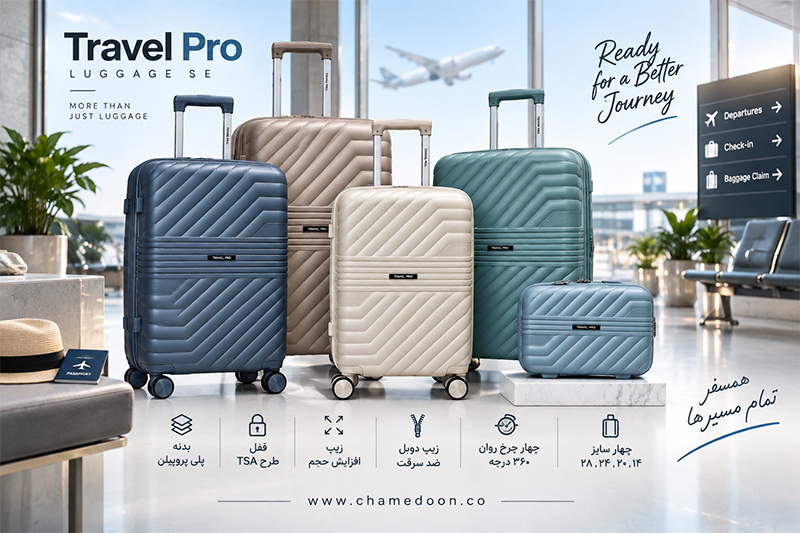 خرید ست چمدان Travel Pro از فروشگاه چمدون